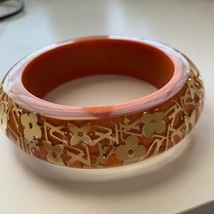 Louis Vuitton Inclusion Bangle Bracelet Resin with Crystals GM